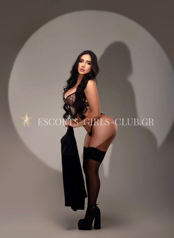 EROTIC BUSTY YOUNG BRUNETTE VIP TOP CALL GIRL VISITA IN ATHENS AMANDA