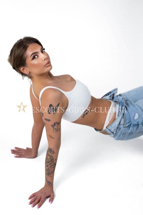 SENSUAL SKINNY BUSTY TOP VIP HOT EROTIC SEXY TATTED CALLGIRL VISITA ESCORT IN ATHENS SELENA