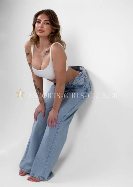 SENSUAL SKINNY BUSTY TOP VIP HOT EROTIC SEXY TATTED CALLGIRL VISITA ESCORT IN ATHENS SELENA