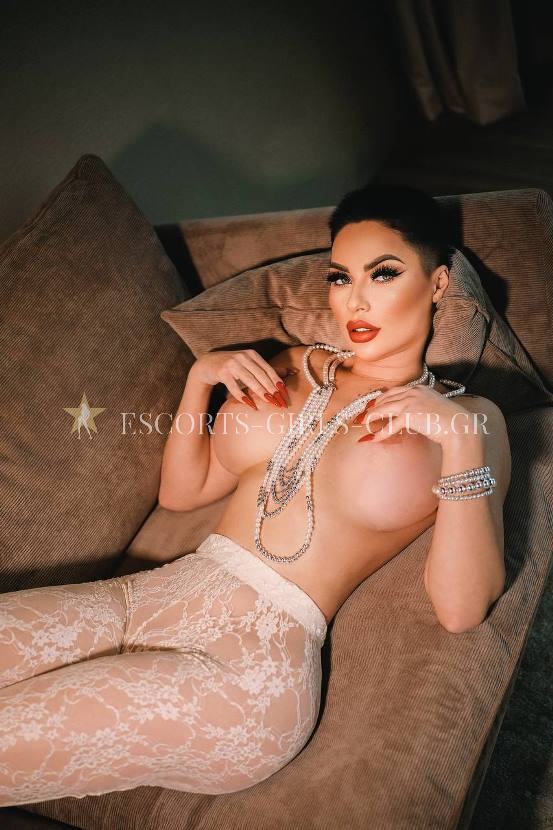 SENSUAL EROTIC KINKY BDSM SHORT HAIR FEM TOP VIP SKINNY MODEL CALLGIRL VISITA ESCORT IN ATHENS ANGIE