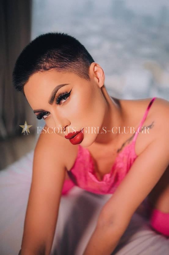 SENSUAL EROTIC KINKY BDSM SHORT HAIR FEM TOP VIP SKINNY MODEL CALLGIRL VISITA ESCORT IN ATHENS ANGIE